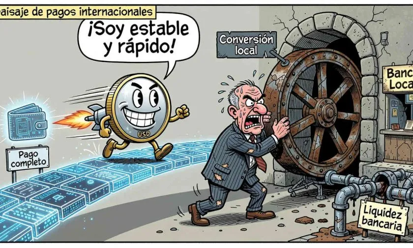 Stablecoins avanzan en pagos, pero la moneda local sigue siendo el gran cuello de botella