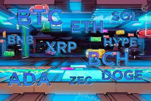 Price predictions 5/15: BTC, ETH, BNB, XRP, SOL, DOGE, HYPE, ADA, ZEC, BCH