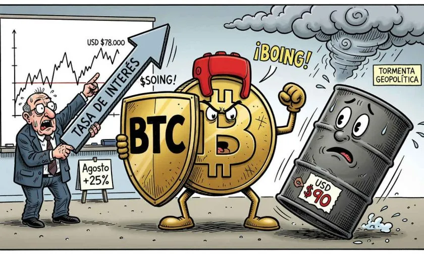 Bitcoin se acerca a USD $78.000 tras un agosto con 25% de ganancias