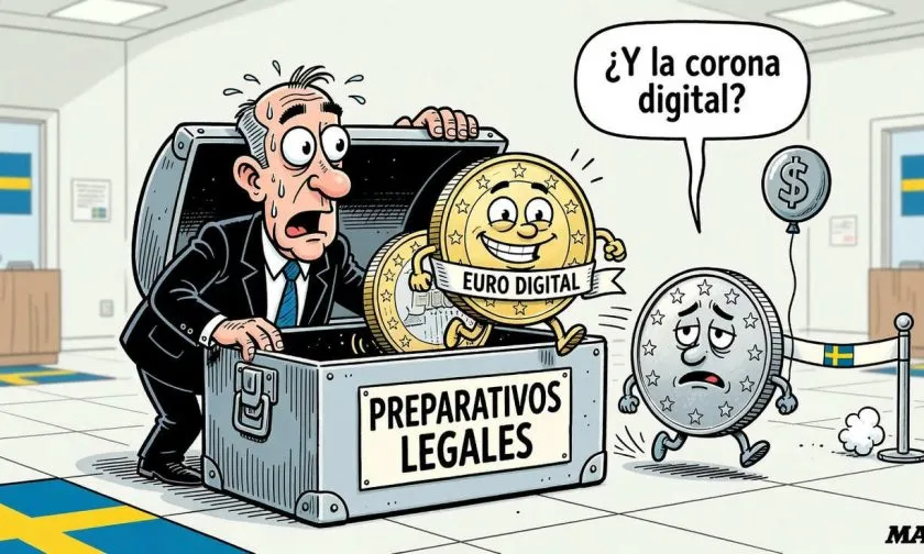 El Riksbank calcula cinco años para lanzar la e-krona ante el avance del euro digital