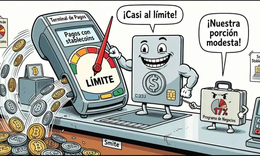 Visa atribuye a programas comerciales el 17% del volumen de tarjetas con stablecoins