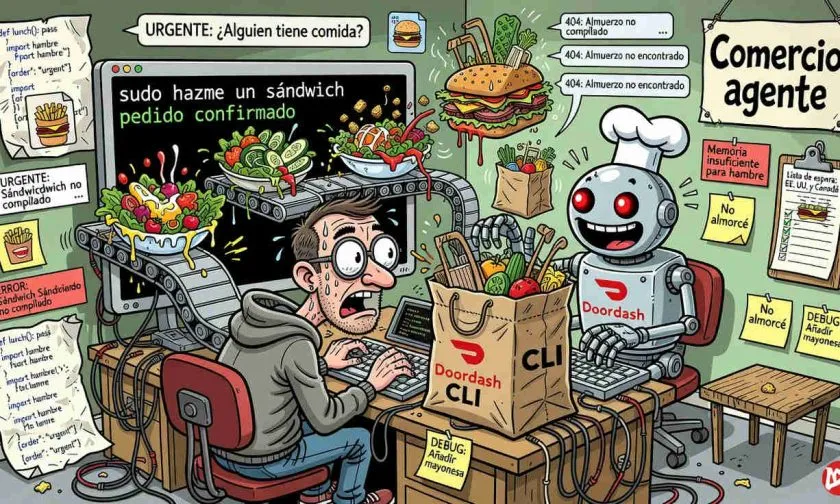 DoorDash lanza herramienta para pedir comida a través de agentes IA, desde líneas de comandos