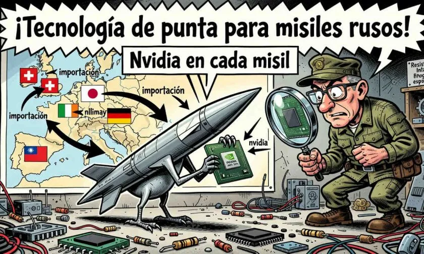 Hallazgo de chip Nvidia en misil ruso revela dependencia tecnológica
