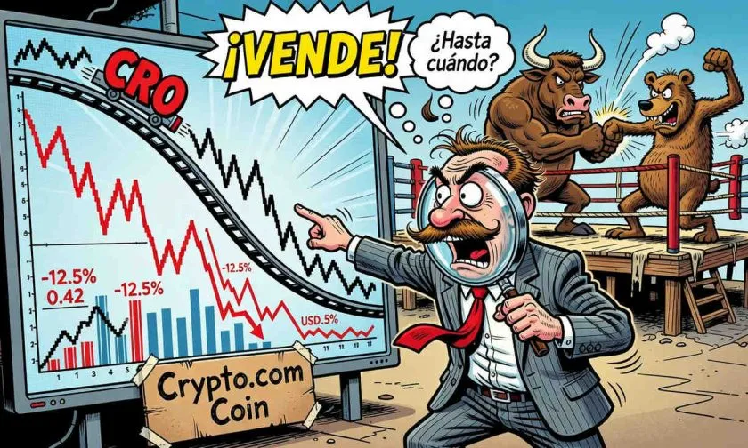 CRO pierde 60% en un año y enfrenta desafíos en Crypto.com Coin