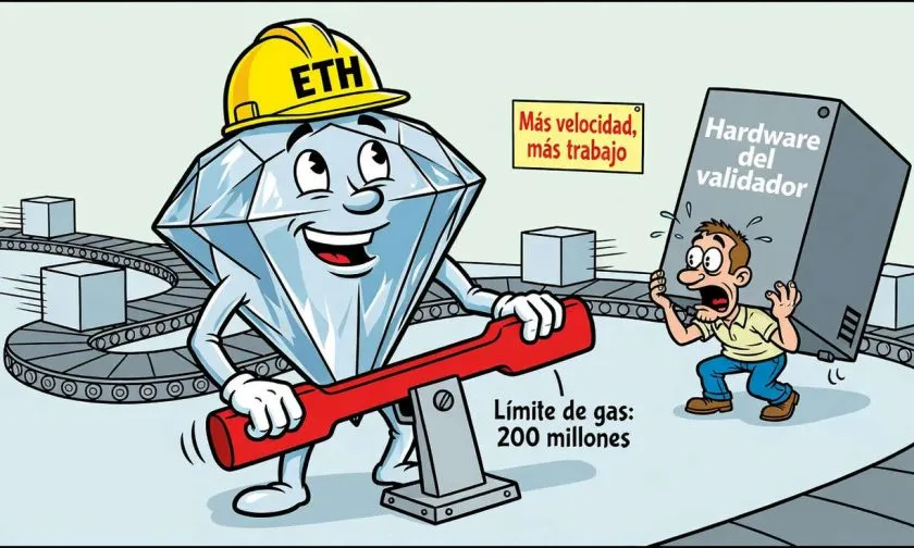 Ethereum busca aumentar su capacidad a 200 millones de gas con Glamsterdam en 2026