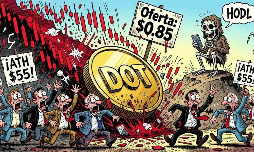 Polkadot (DOT) se desploma un 3.14% y pierde el soporte de USD $0.85: ¿Es el fin de la recuperación?