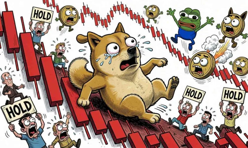 Dogecoin se desploma un 58% anual mientras el precio pierde todos los soportes clave