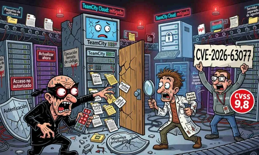 TeamCity corrige una vulnerabilidad crítica que permitía ejecutar código sin autenticación
