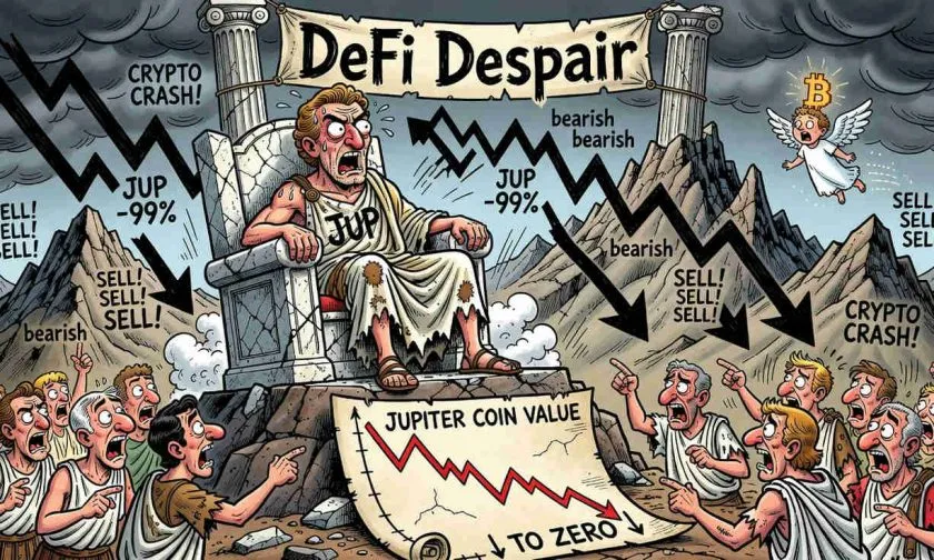 Jupiter cae un 4,05% y pone en jaque el soporte de USD $0,19 este 22 de julio de 2026