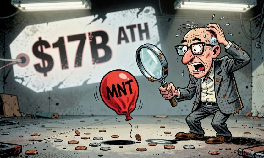 MNT se desploma un 100% desde su ATH y pierde todos los promedios móviles