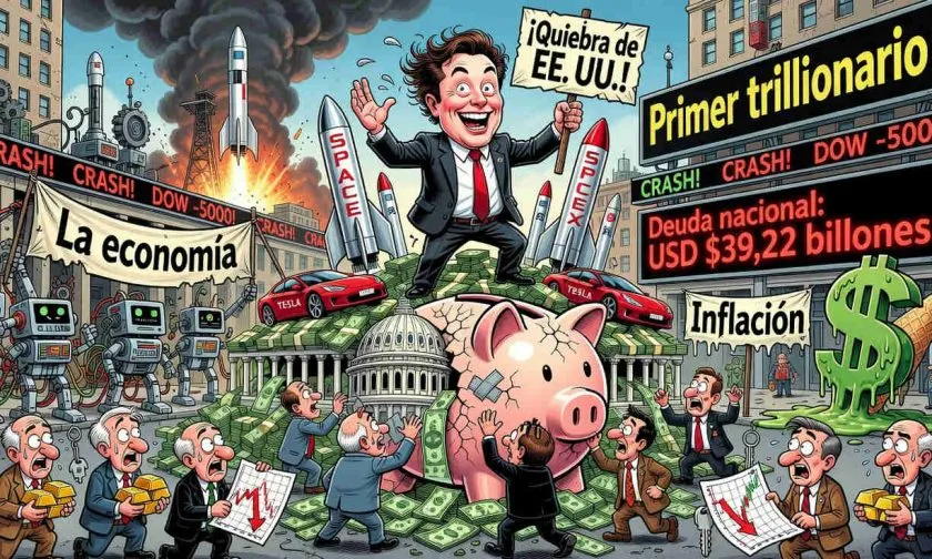 Elon Musk ya es trillionario y advierte que Estados Unidos va rumbo a la quiebra