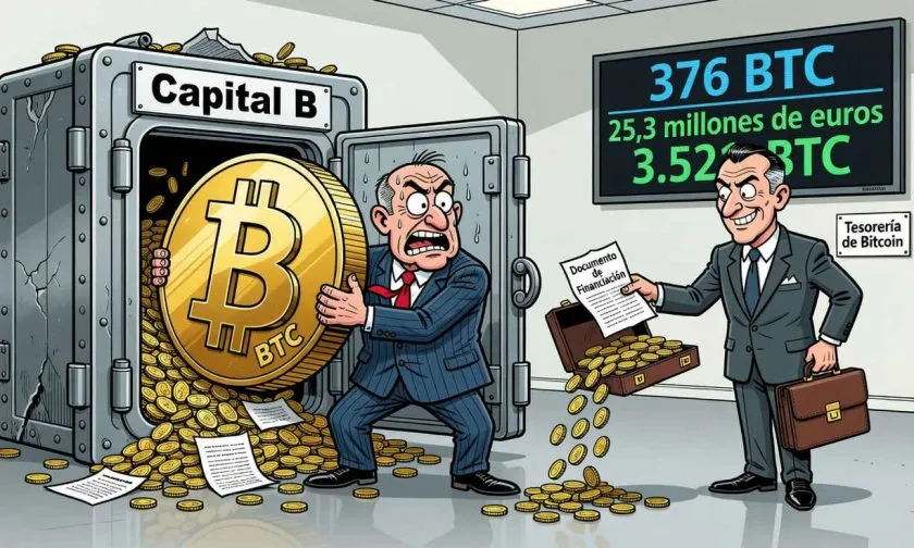 Capital B confirma compra de 376 BTC por 25,3 millones de euros
