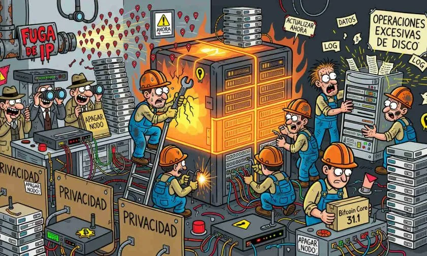 Bitcoin Core 31.1 corrige vulnerabilidad crítica y urge a operadores de nodos a actualizar
