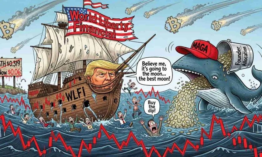 WLFI al borde del colapso: el token de Trump se desploma un 73% y el volumen revela desesperación – 4 de junio de 2026
