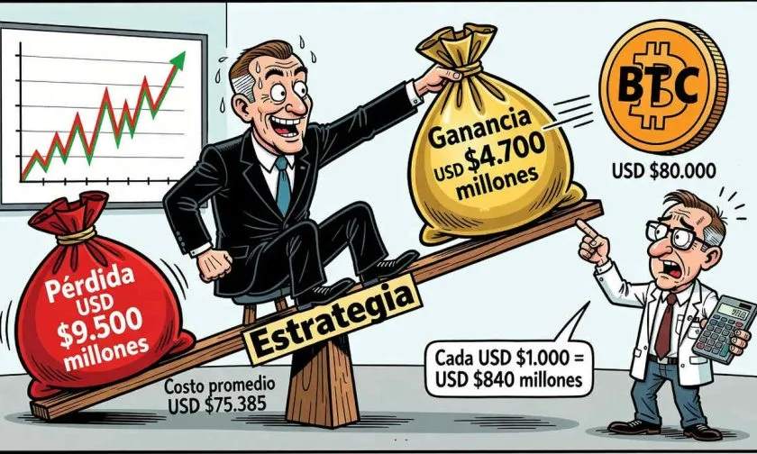 Strategy recupera USD $10.900 millones en su cartera de Bitcoin