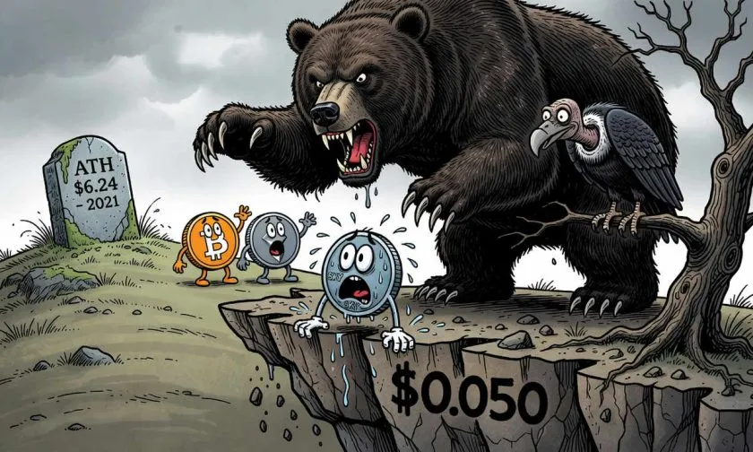 Skycoin al borde del abismo: el precio se aferra a $0,050 mientras la presión vendedora amenaza con nuevos mínimos