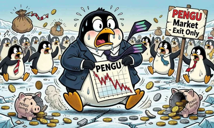 PENGU se hunde un 80% en un año mientras el volumen de ventas se dispara: ¿fin de la fiesta?
