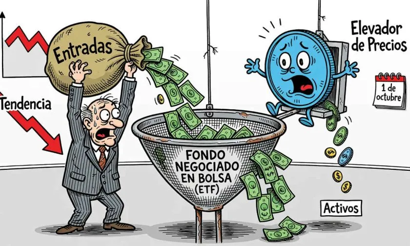 Entradas de ETF de XRP alcanzan USD $121 millones en septiembre, pero activos caen
