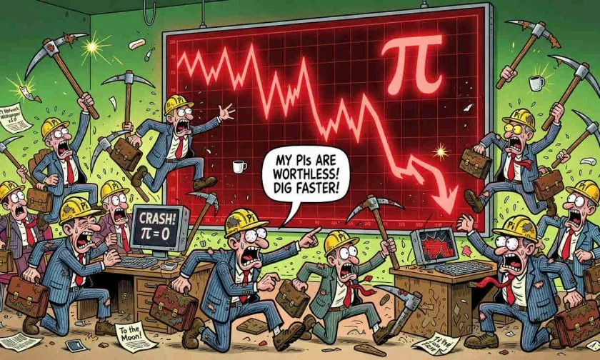 PI se desploma un 94% desde su máximo histórico y pone a prueba la fe de los holders