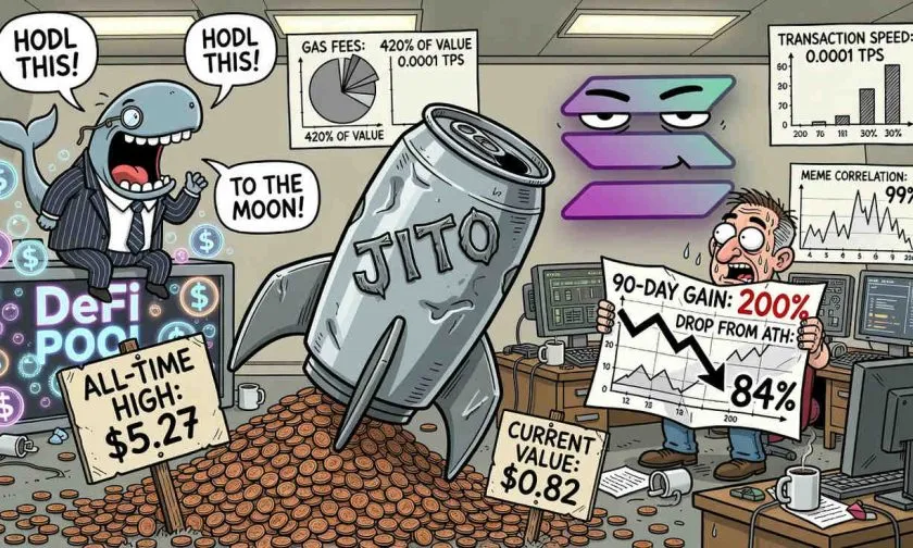 JTO se consolida sobre $0,82 tras rally de dos trimestres: ¿continuidad o agotamiento?