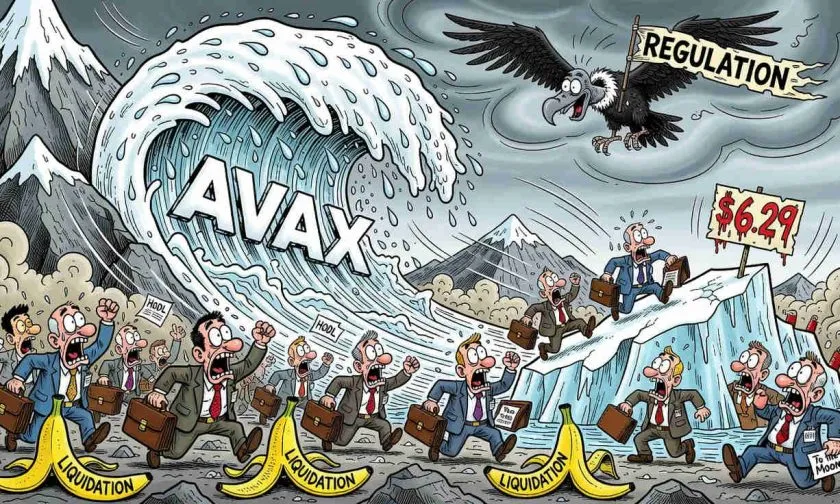 AVAX colapsa 9.45% y perfora soportes clave: ¿oportunidad o trampa bajista?