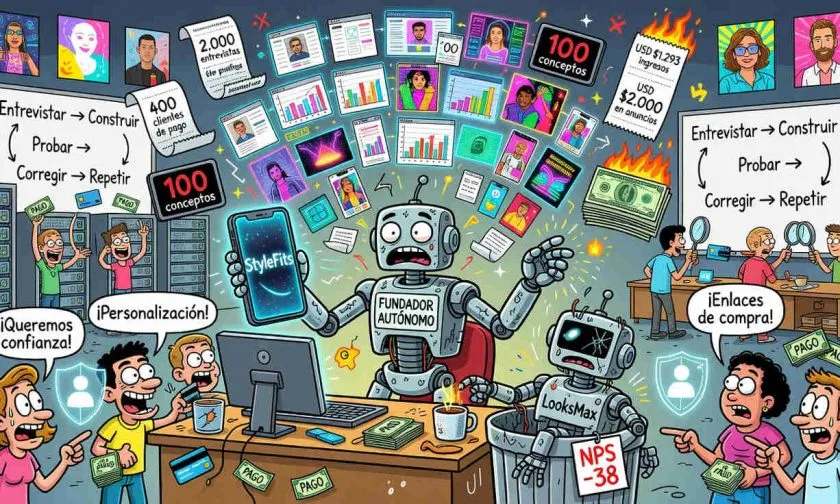 Un agente de IA creó una app con 400 clientes de pago tras 2.000 entrevistas
