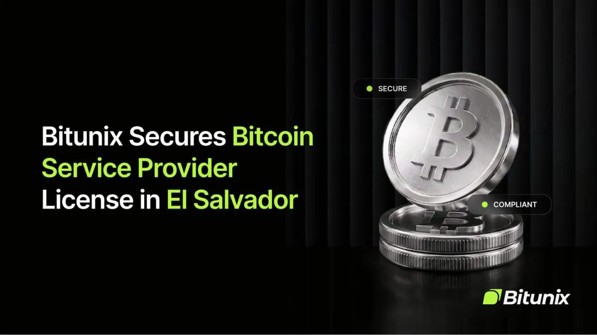 Bitunix obtém licença BSP em El Salvador para oferecer serviços regulamentados de Bitcoin