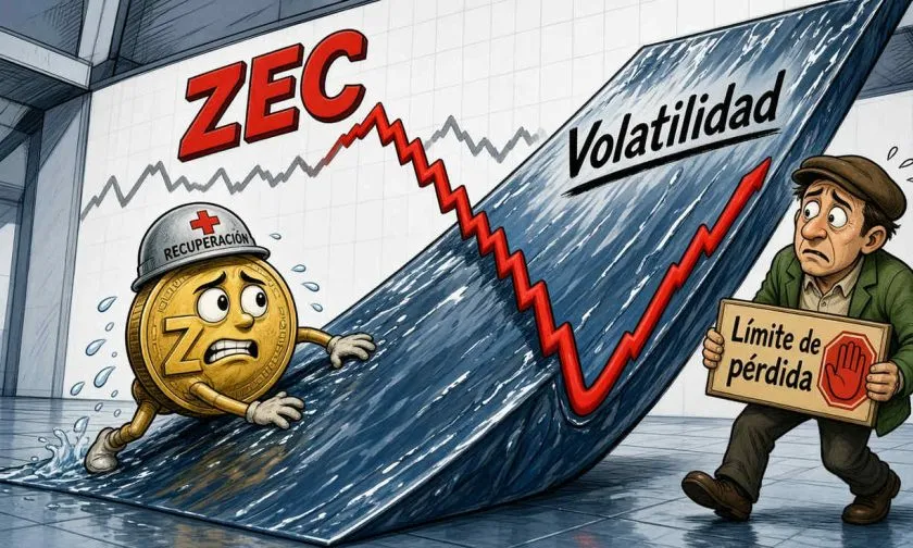 ZEC cae un 5,26% frente al cierre anterior y opera bajo medias de corto plazo