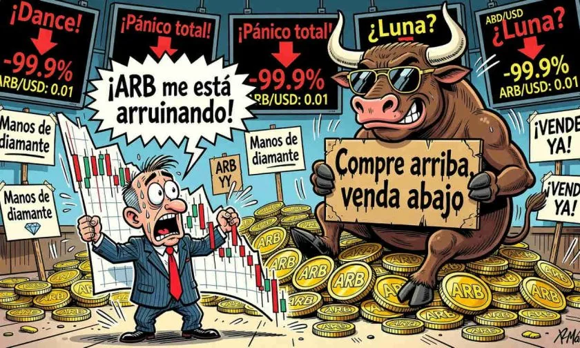 Arbitrum se desploma un 99% desde su máximo histórico tras caer un 1,82%