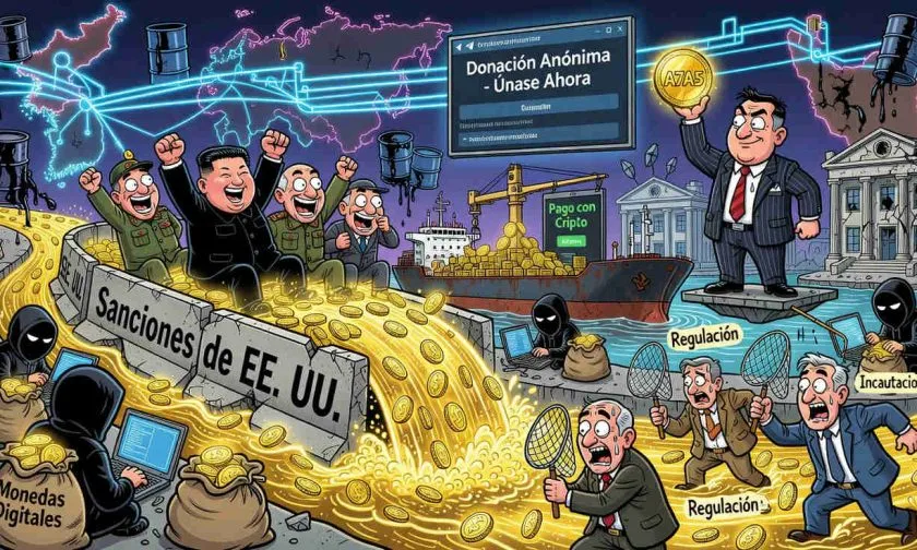 Corea del Norte, Rusia e Irán mueven más de USD $100.000 millones en cripto pese a sanciones