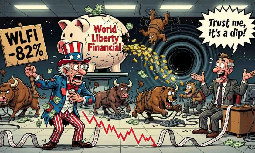 WLFI se desploma un 82% desde su ATH mientras los inversores buscan señales de suelo