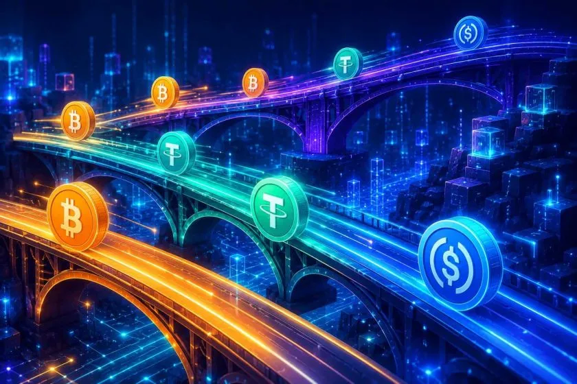Breez habilita pagos desde Bitcoin hacia USDC y USDT en más de 30 blockchains
