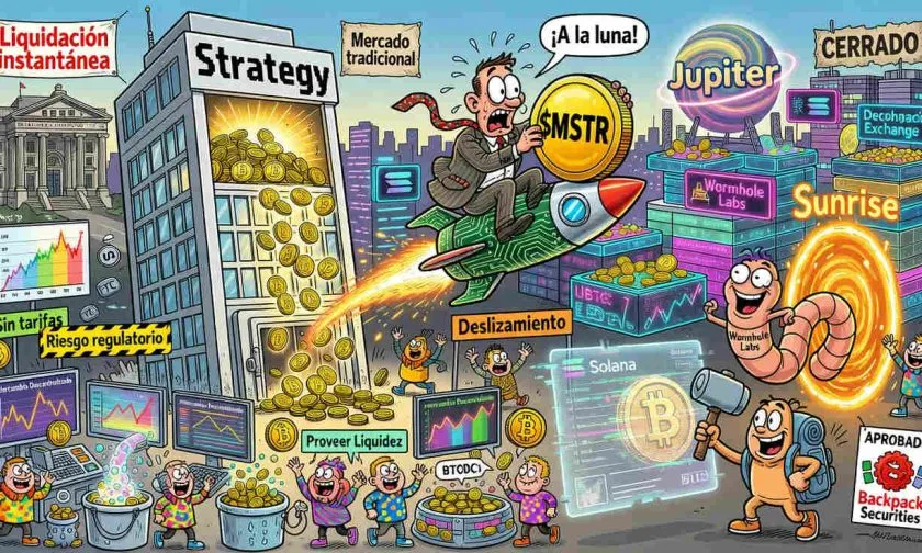 Strategy lanza el token $MSTR en Solana con negociación instantánea y sin tarifas