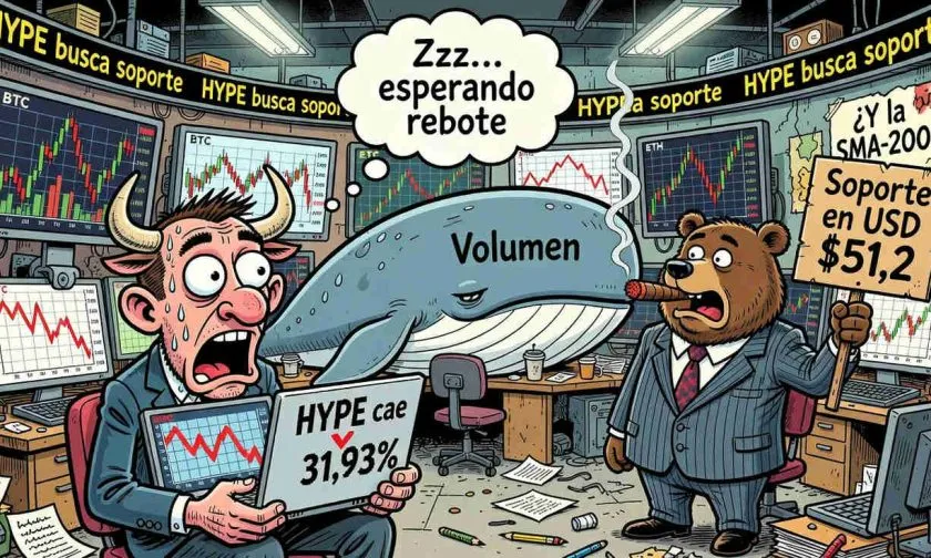HYPE cae 13% en una semana y acumula pérdida de 31,93% desde su máximo histórico