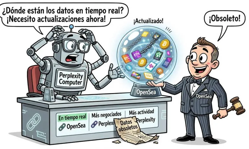 Perplexity integra datos de OpenSea para seguir el mercado cripto en tiempo real