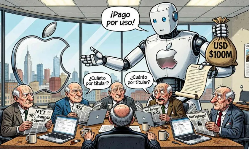 Apple podría invertir cientos de millones en editoriales para mejorar Siri con IA
