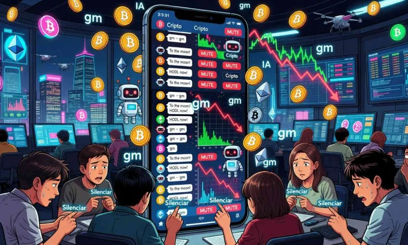 Cripto se convierte en el tema más silenciado en X y enciende alarmas sobre spam e IA