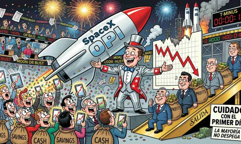 Por qué la OPI de SpaceX podría ser una trampa para inversionistas minoristas