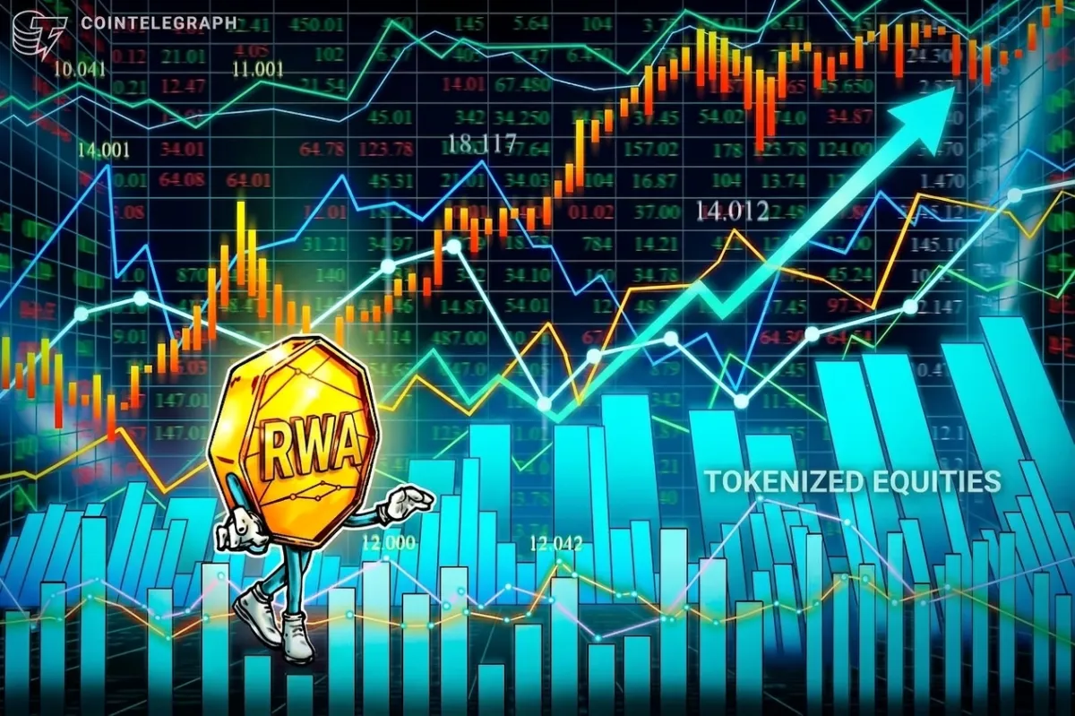 Tokenized stock transfer volume jumps 415% in 30 days to $29.5B