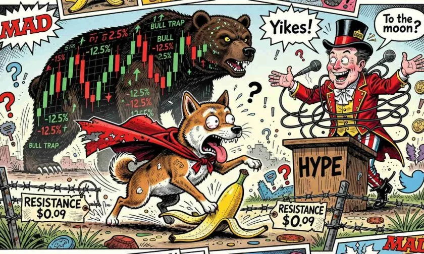 DOGE se desploma un 88% desde su máximo histórico, pero un repunte del 2.5% aviva la esperanza de un suelo