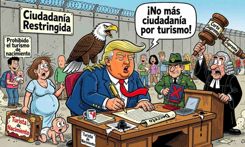 Trump firma órdenes para acabar con el turismo de nacimiento y redefine la ciudadanía en EE.UU.