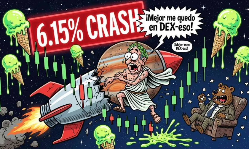 Jupiter ($JUP) se desploma un 6.15% y pone en jaque el soporte de los $0.20 el 16 de julio de 2026