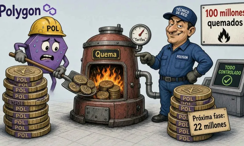 Polygon quema 100 millones de POL mientras supera los mil millones en OMS