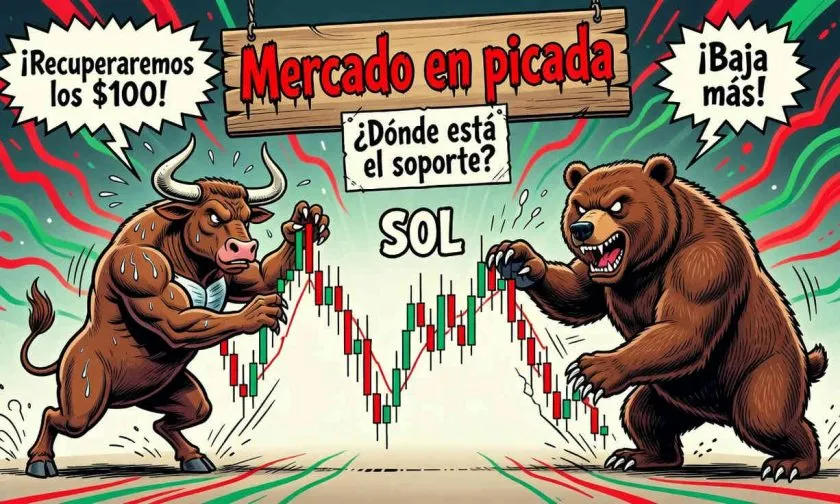Solana cae a USD $73,1 y profundiza su corrección