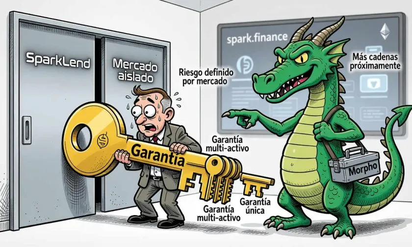Spark lanza dominio y unifica SparkLend y mercados aislados en nueva interfaz