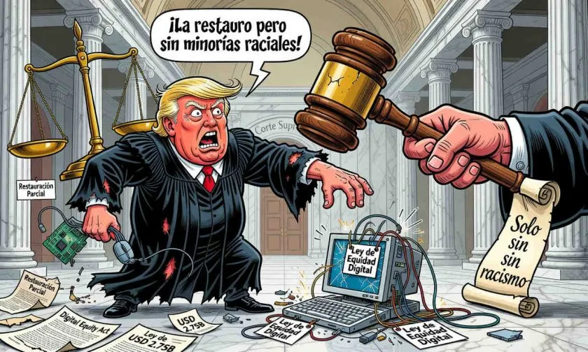 Trump reactiva subvenciones de banda ancha tras fallo judicial, excluyendo criterios raciales