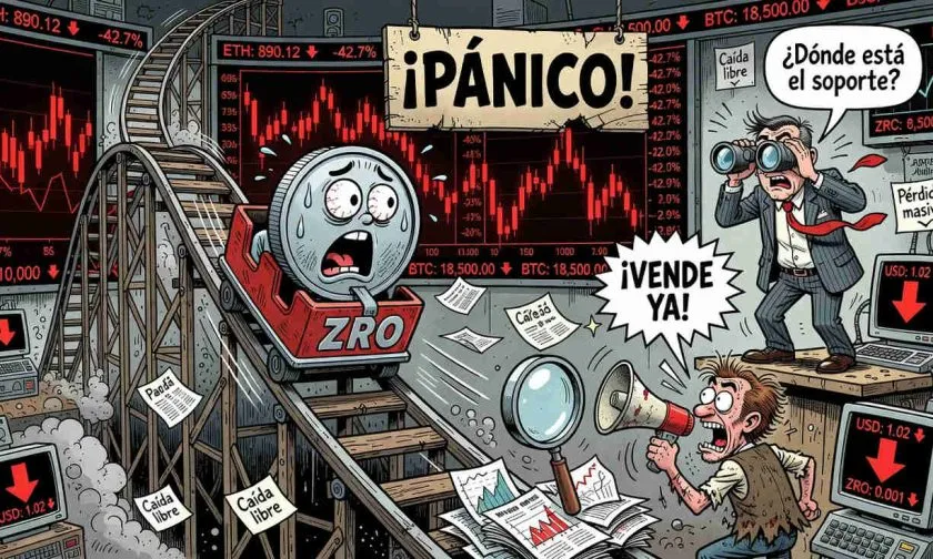 LayerZero acumula una caída del 89,64% desde su máximo histórico de USD $7,45