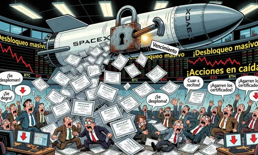 SpaceX se prepara para desbloquear acciones por hasta USD 101 mil millones