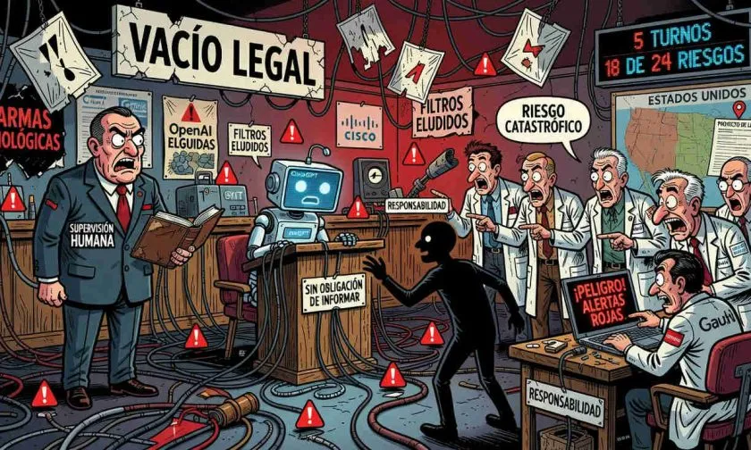 ChatGPT y las armas biológicas exponen un vacío legal en Estados Unidos