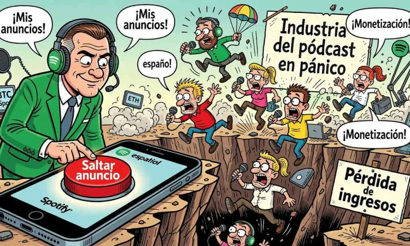 Spotify introduce opción para saltar anuncios en podcasts, preocupa a la industria